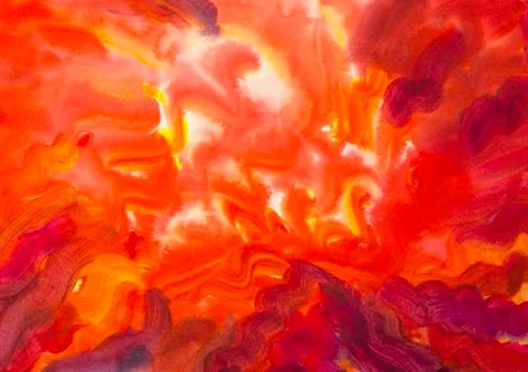 A fiery whirlwind Stock Illustration