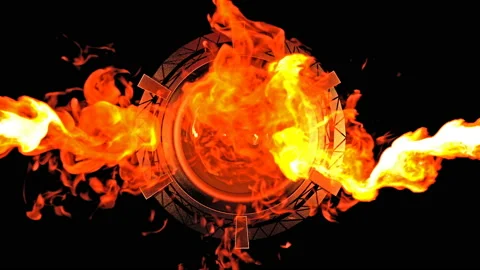 Fiery Woofer 4k 01 Stock Footage 94152991