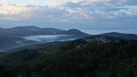 Fiesole sunrise Stock Footage 77976878