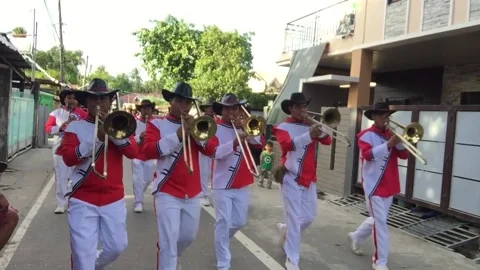 Fiesta Band Stock Footage 142117876