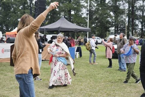 Fiesta de la empanada during a national holiday, May 25, in Lobos, Argentina Stock Photos