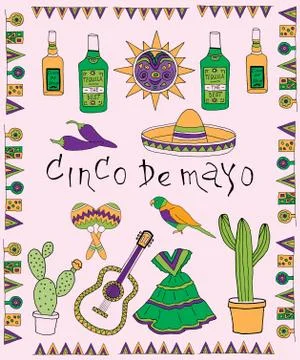 Fiesta elements イラスト素材