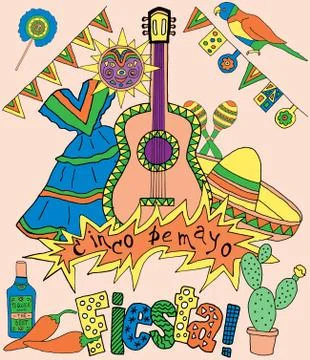 Fiesta elements イラスト素材
