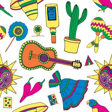 Fiesta elements Illustrazione stock