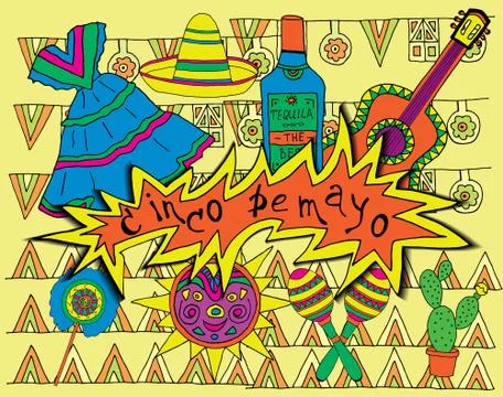 Fiesta elements イラスト素材