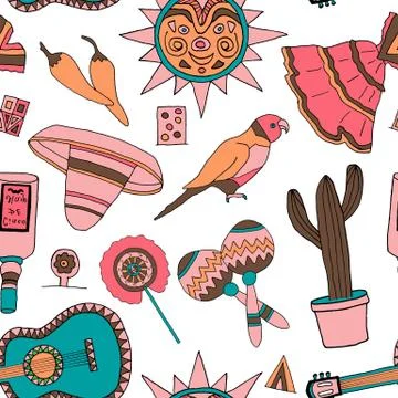 Fiesta elements Illustrazione stock