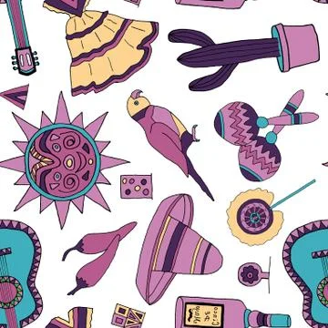 Fiesta elements Illustrazione stock