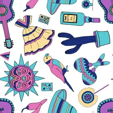 Fiesta elements Illustrazione stock