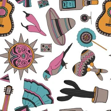 Fiesta elements Illustrazione stock