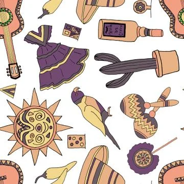 Fiesta elements Illustrazione stock