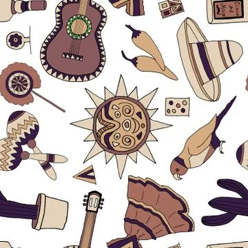 Fiesta elements Illustrazione stock