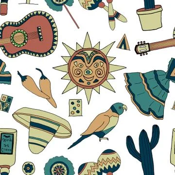 Fiesta elements Illustrazione stock