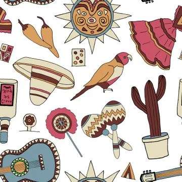 Fiesta elements Illustrazione stock