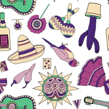 Fiesta elements イラスト素材
