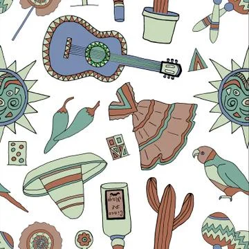 Fiesta elements Illustrazione stock