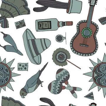 Fiesta elements イラスト素材