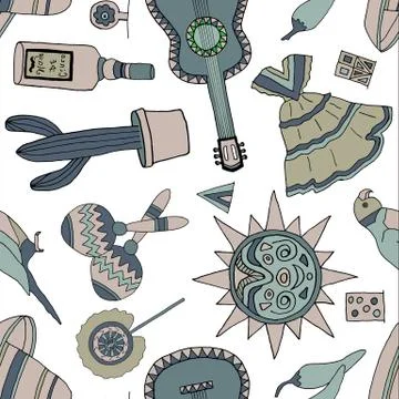 Fiesta elements イラスト素材