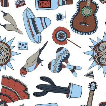 Fiesta elements Illustrazione stock