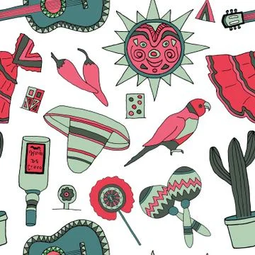 Fiesta elements Illustrazione stock