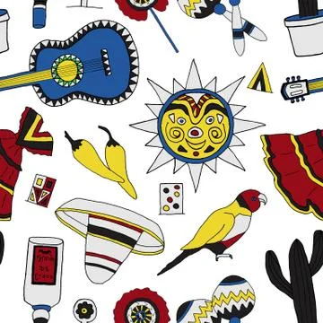 Fiesta elements Illustrazione stock