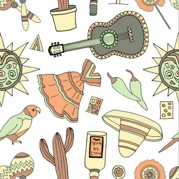 Fiesta elements Illustrazione stock