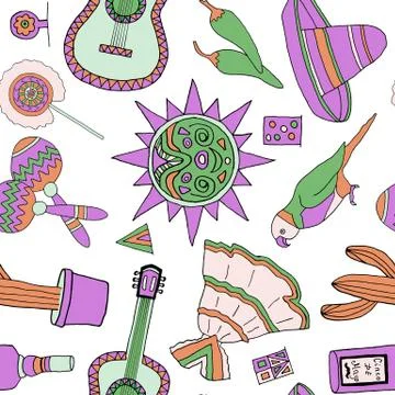 Fiesta elements Illustrazione stock