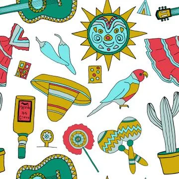 Fiesta elements Illustrazione stock