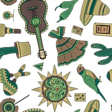 Fiesta elements Illustrazione stock