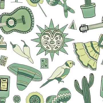 Fiesta elements Illustrazione stock