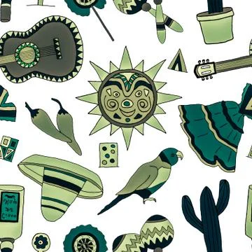 Fiesta elements イラスト素材