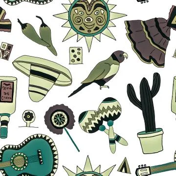 Fiesta elements イラスト素材