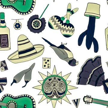 Fiesta elements Illustrazione stock