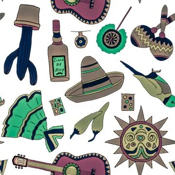 Fiesta elements イラスト素材