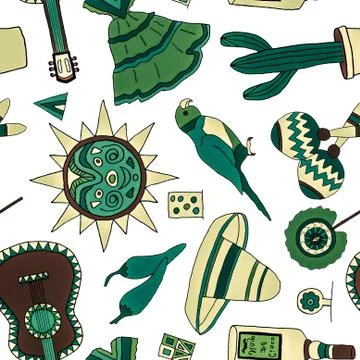 Fiesta elements Illustrazione stock