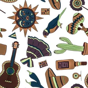 Fiesta elements Illustrazione stock