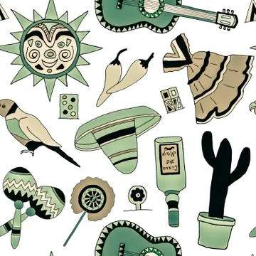 Fiesta elements Illustrazione stock