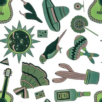 Fiesta elements イラスト素材