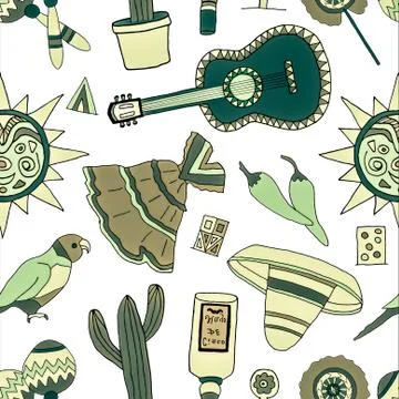 Fiesta elements Illustrazione stock