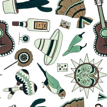 Fiesta elements Illustrazione stock