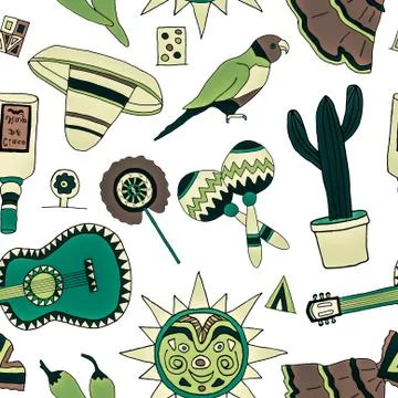 Fiesta elements Illustrazione stock