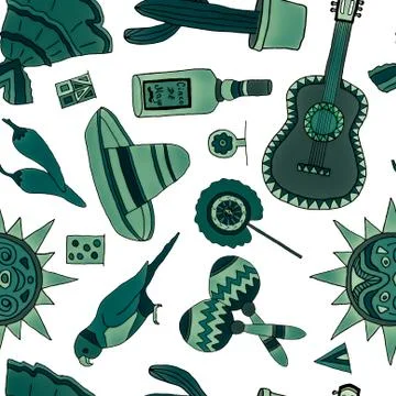 Fiesta elements Illustrazione stock