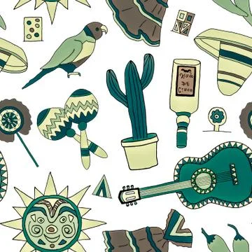 Fiesta elements Illustrazione stock