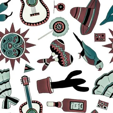 Fiesta elements Illustrazione stock