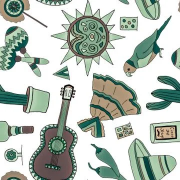 Fiesta elements Illustrazione stock