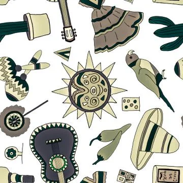 Fiesta elements Illustrazione stock