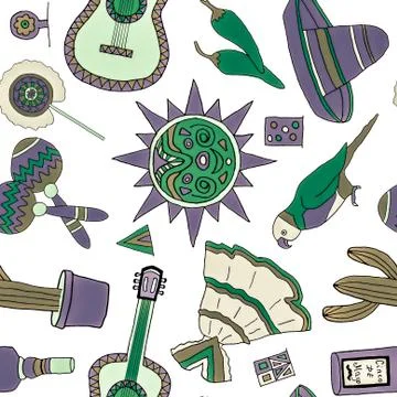 Fiesta elements Illustrazione stock