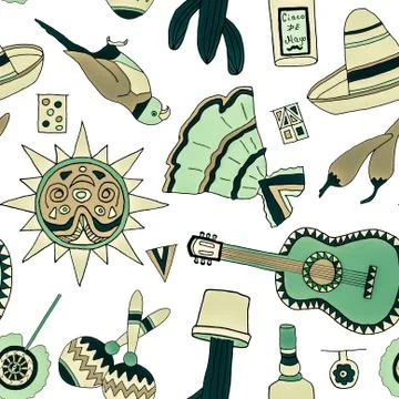 Fiesta elements Illustrazione stock