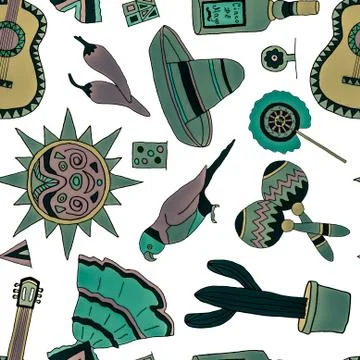 Fiesta elements Illustrazione stock