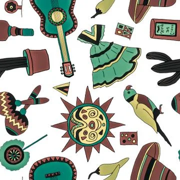 Fiesta elements Illustrazione stock