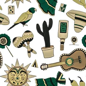 Fiesta elements イラスト素材